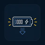 Icono de descarga de batería asociada a Blue&Me